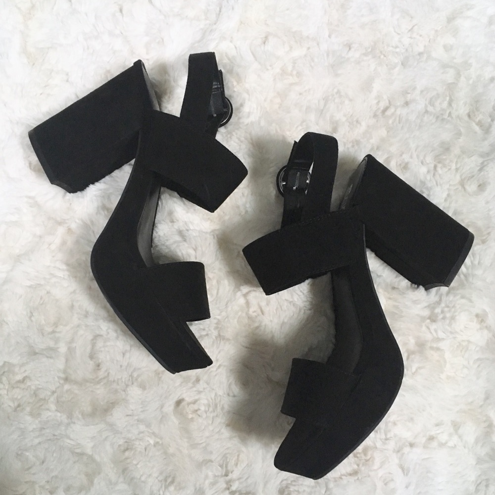 Chic Suede Block Heels